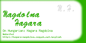 magdolna hagara business card